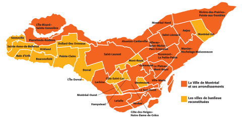 Carte des arrondissements de Montréal (cliquer pour agrandir)