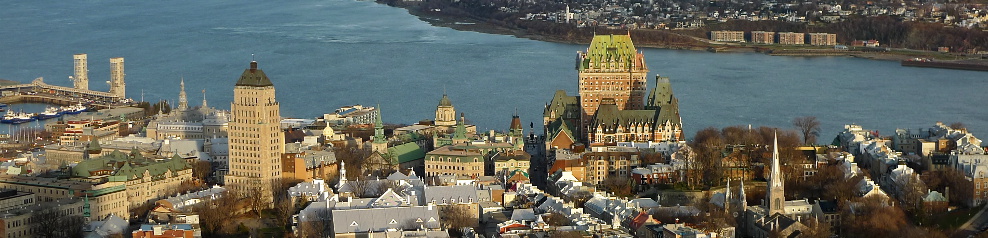 La Ville de Québec, vue de l'Observatoire (Crédit photo: Alain Laflamme)